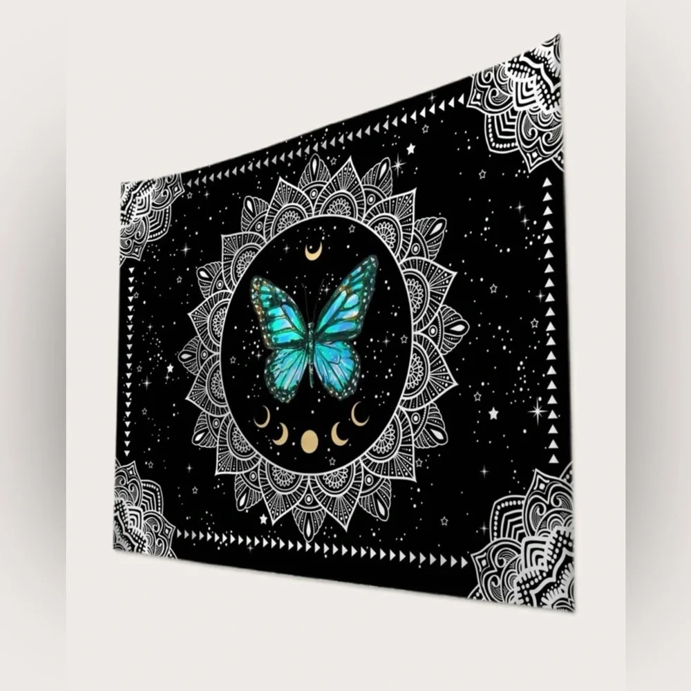 Tapestry butterfly new large 4 by 5 feet moon tapestries sky New